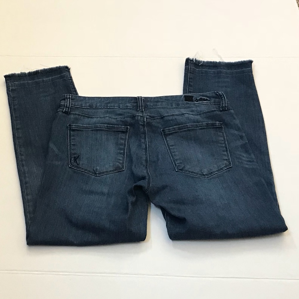 KUT from the Kloth cropped frayed hem jeans  Bn4